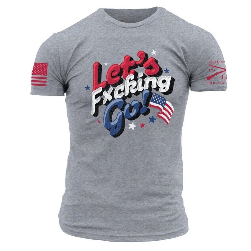 Let’s F*cking Go T-Shirt – Dark Heather Gray Small