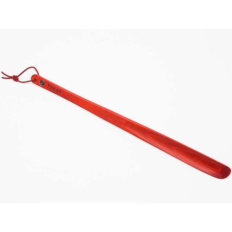 Shoehorn “Grande” made of red glazed beech wood – handcrafted