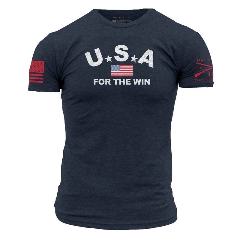 USA For The Win T-Shirt – Midnight Navy Small