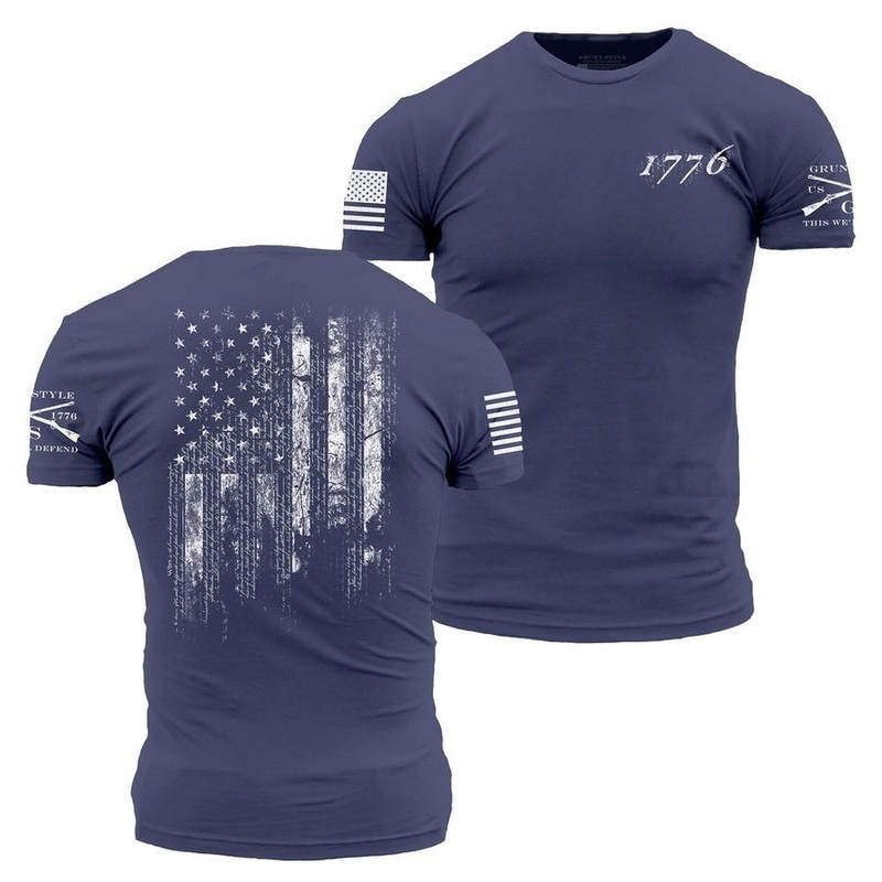 1776 Flag T-Shirt – Future Dusk Small