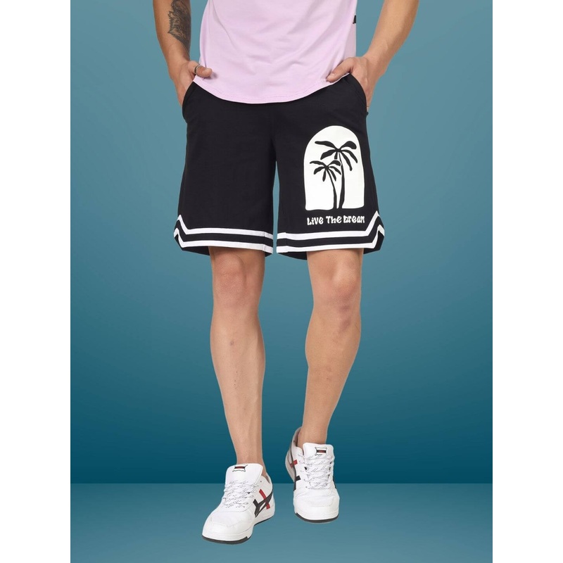 LIVE THE DREAM REGULAR FIT SHORTS BLACK XS