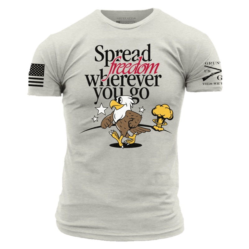Spreading Freedom T-Shirt – Sand Small