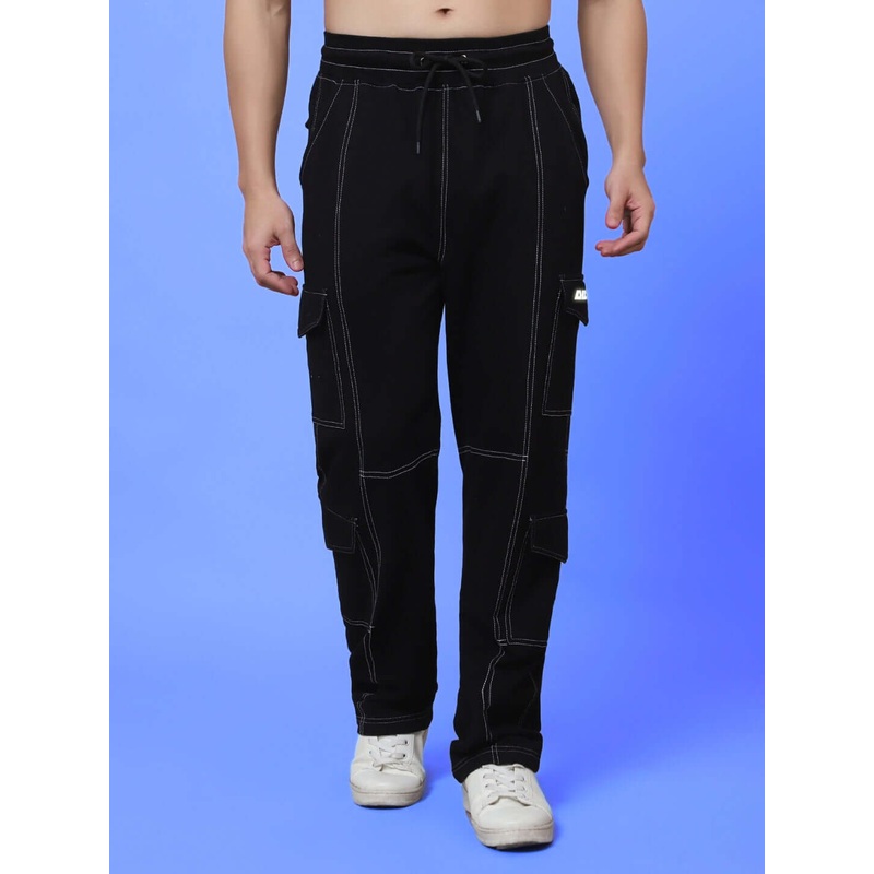 BLACK CARPENTER COTTON CARGO PANT XS
