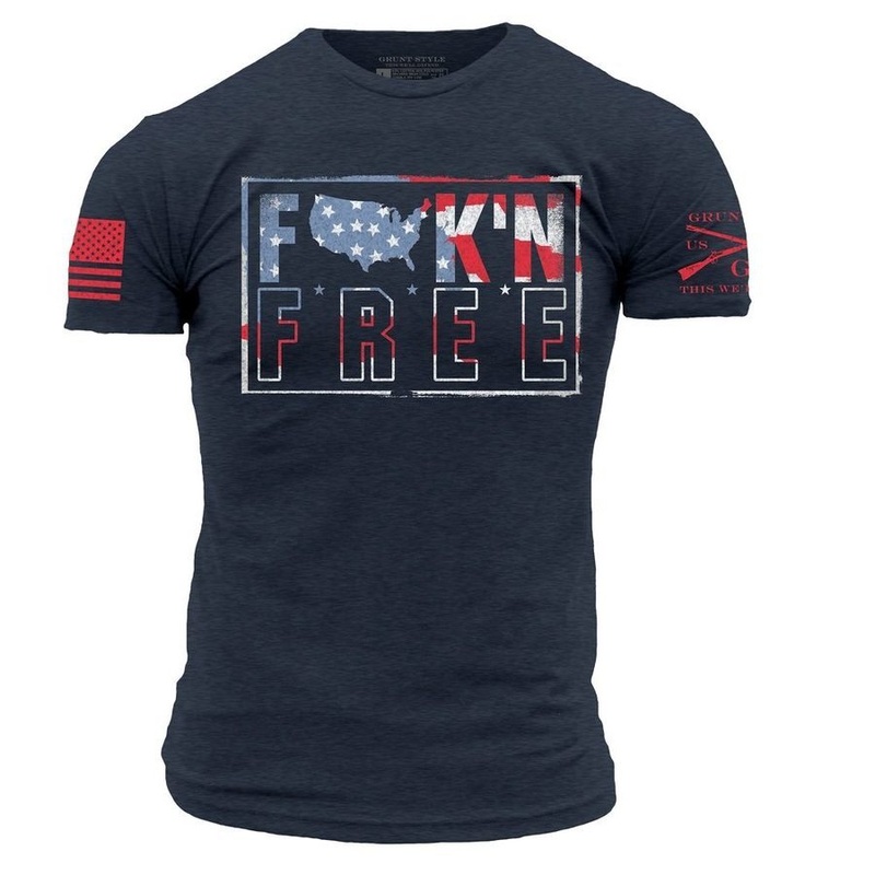 F*ck’n Free T-Shirt – Midnight Navy Small
