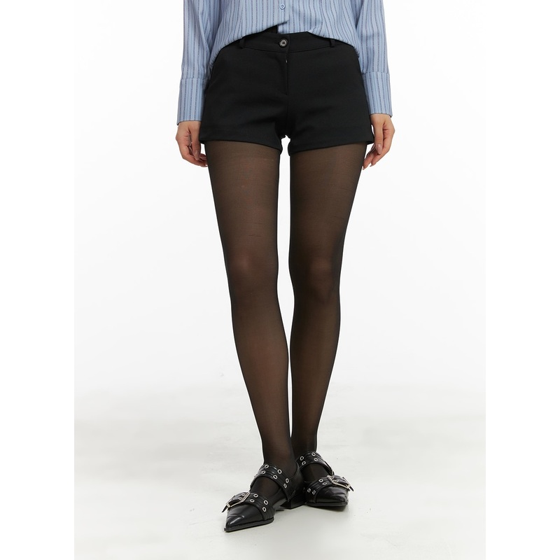 Low Waist Shorts CA409 Black S