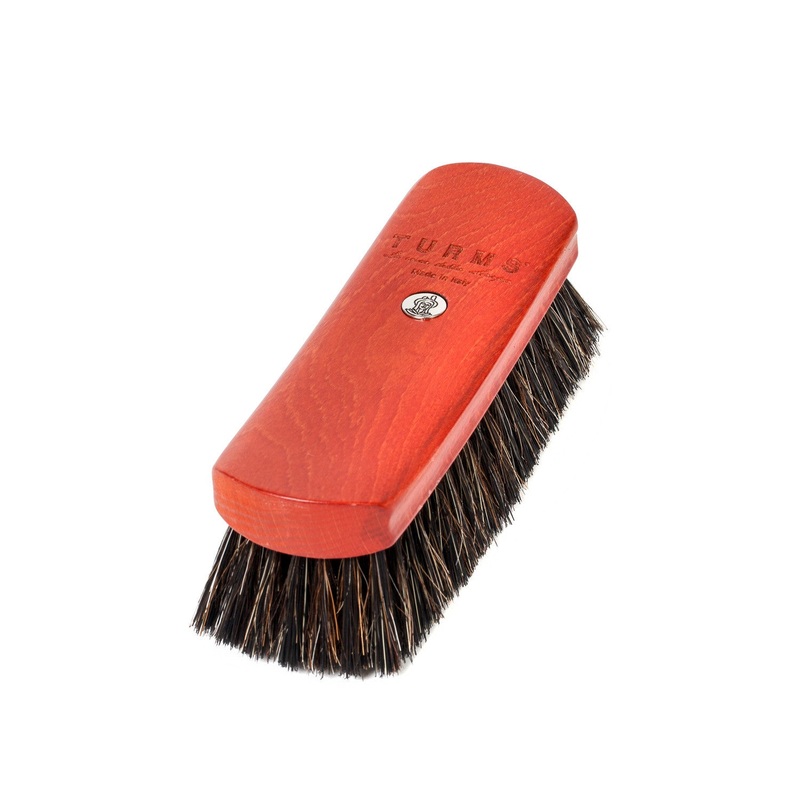 Polishing brush “Horsehair Brush” made of red glazed beech wood – handcrafted