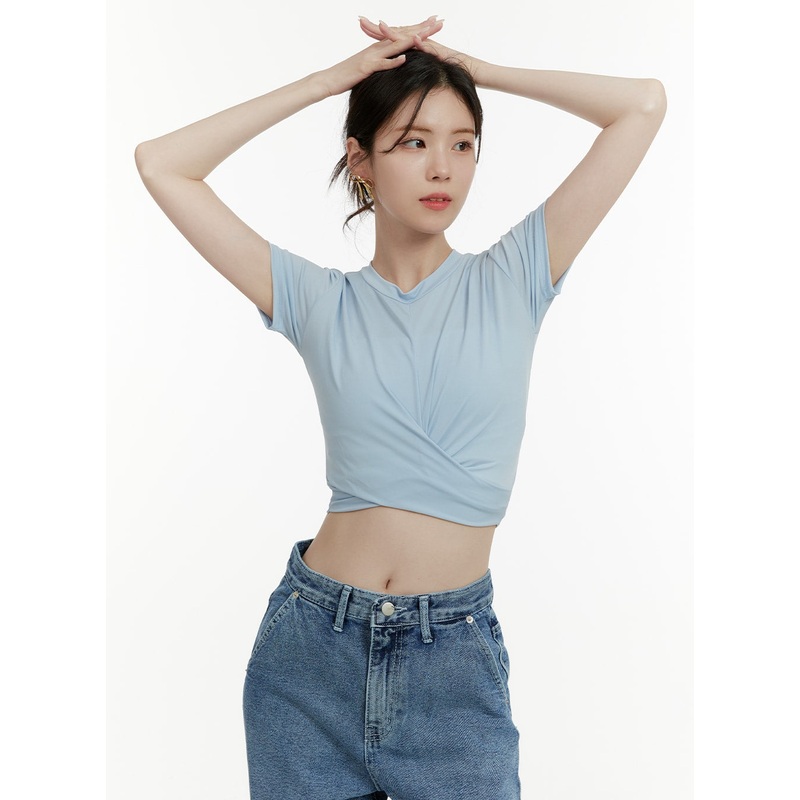 Twist Crop Top OA405 Light blue S/M