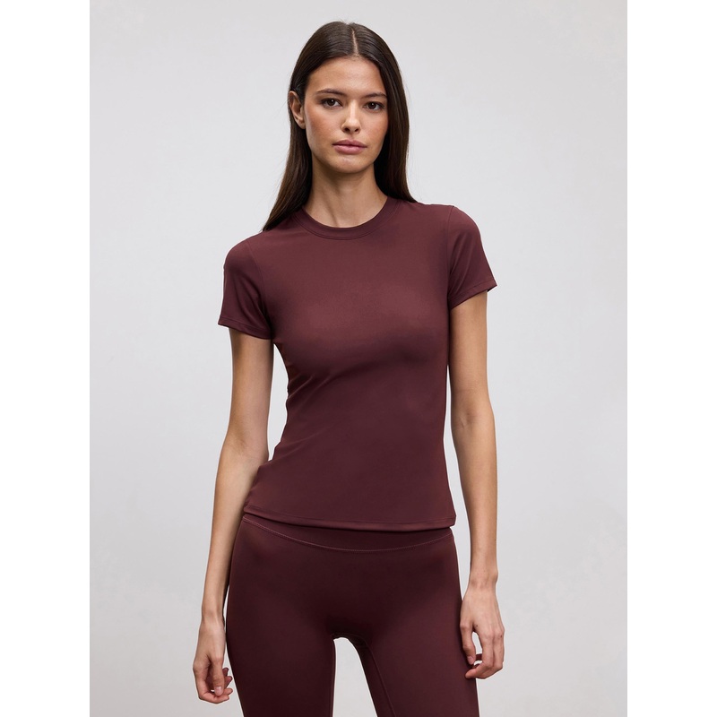 Womens Active T-Shirt in Burgundy XXS (4) Burgundy Active