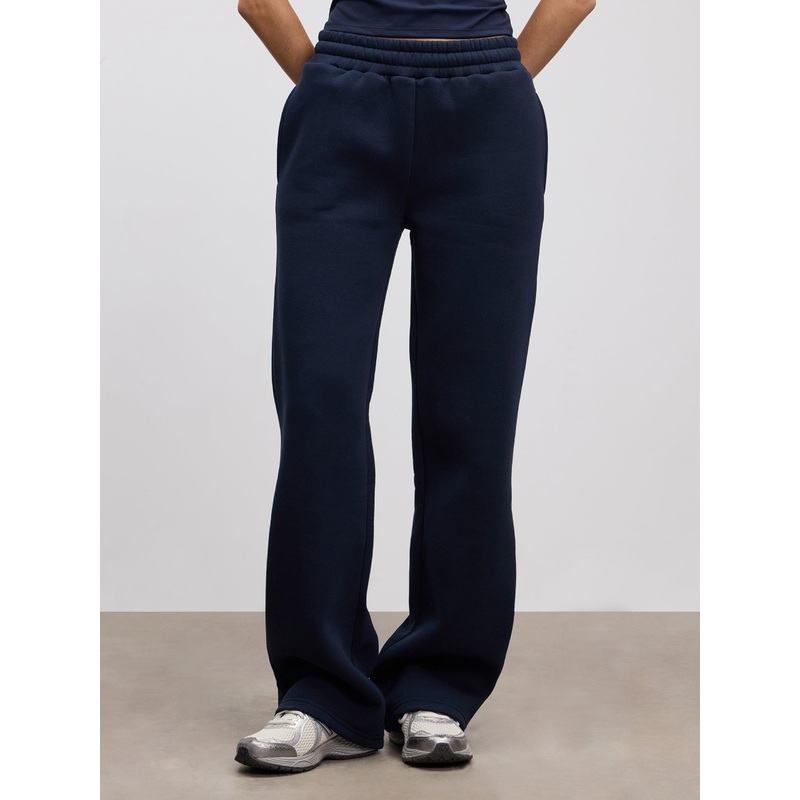 Womens Neoprene Straight Leg Jogger in Navy XXS (4) Navy Interlock