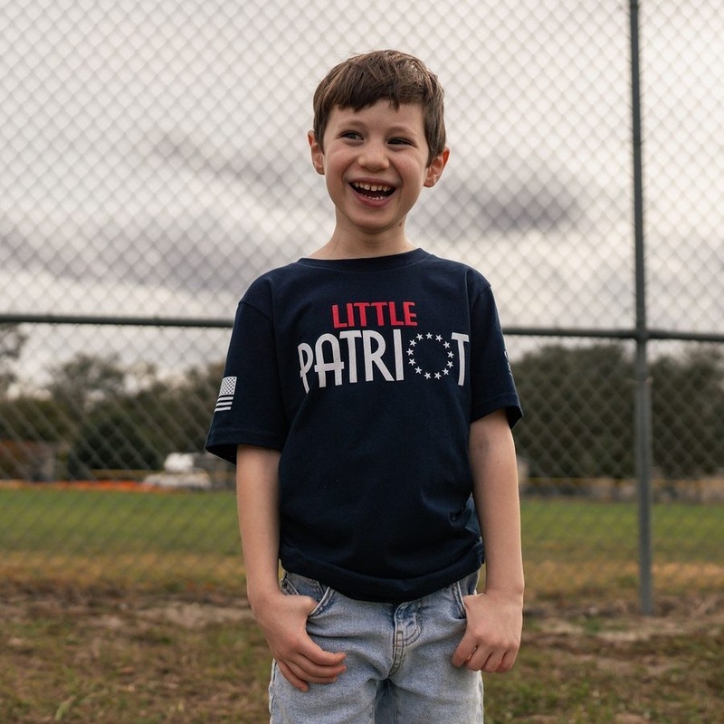 Youth Little Patriot T-Shirt – Midnight Navy Small
