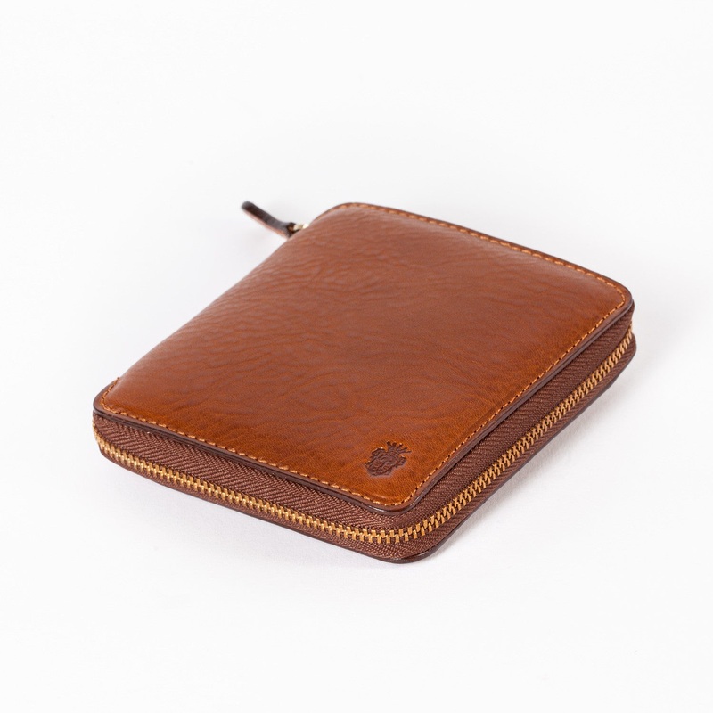 Zip Wallet “Safe Money” made from Grained Calfskin – handmade