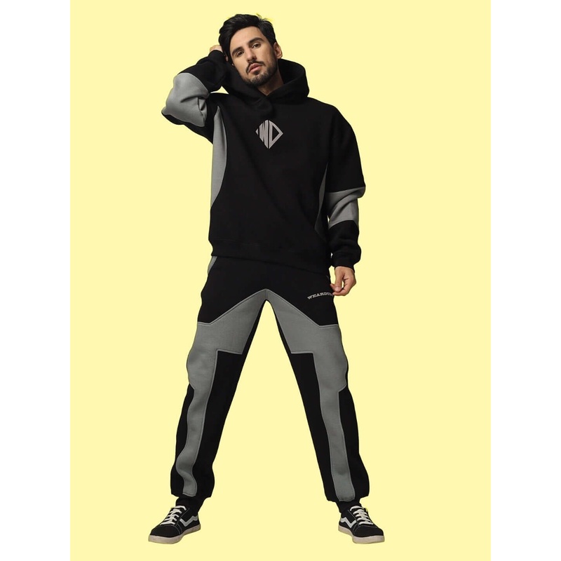 WD GORBCORE COLORBLOCK CO-ORD BLACK-GREY XS