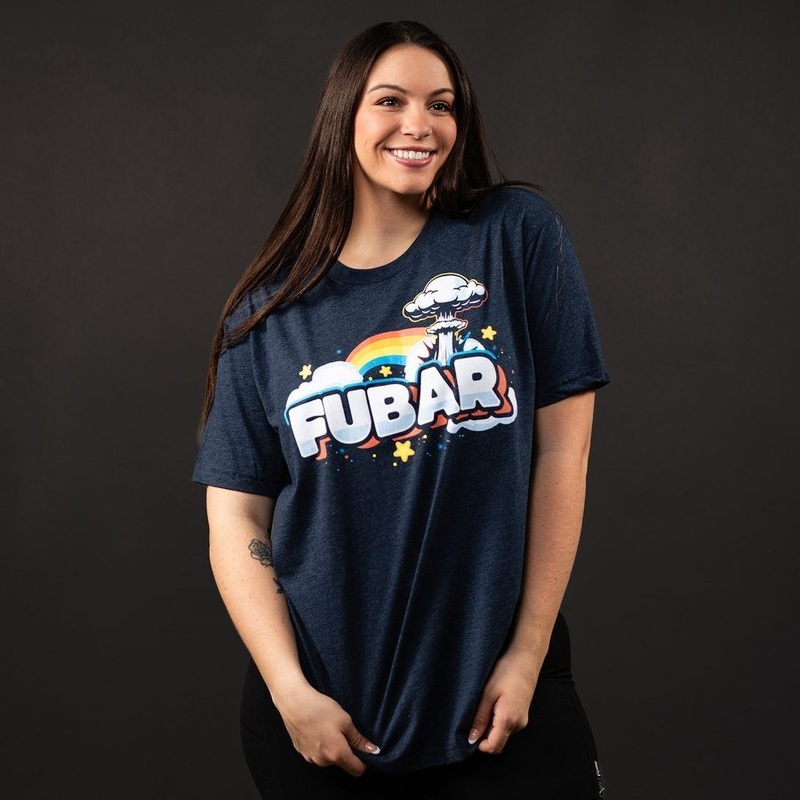 Women’s FUBAR Boyfriend Fit T-Shirt – Midnight Navy Small