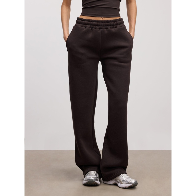 Womens Neoprene Straight Leg Jogger in Brown XXS (4) Brown Interlock