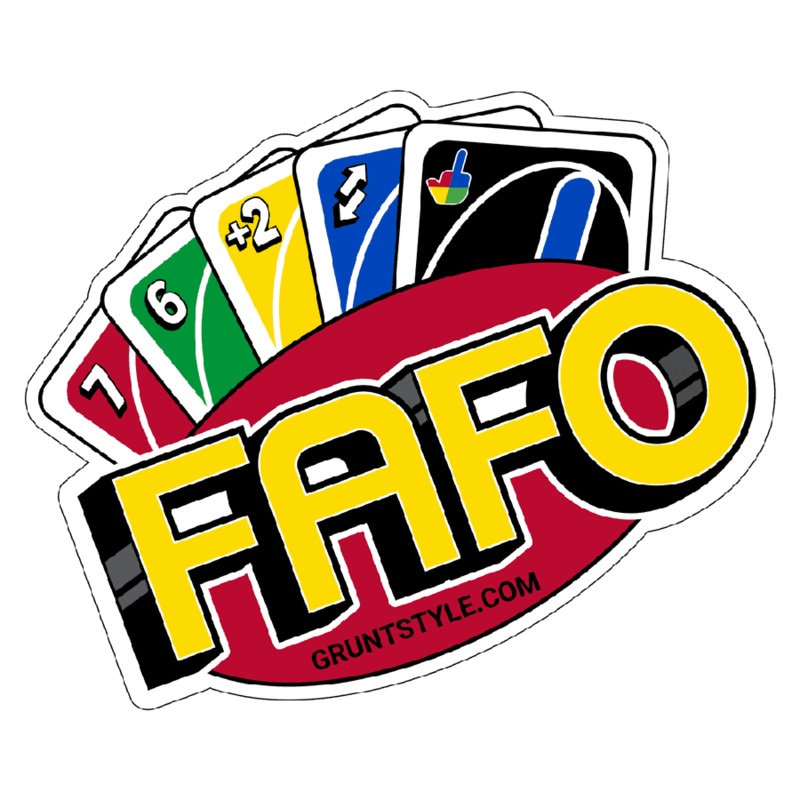 FAFO Wild Card Sticker