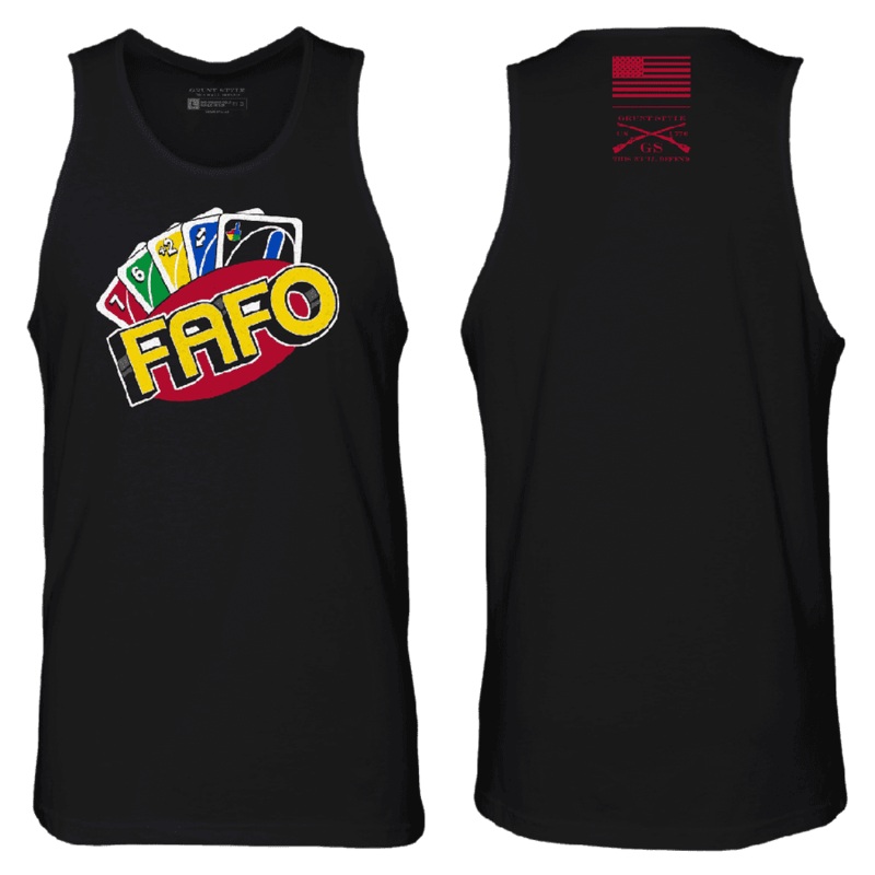 FAFO Wild Card Tank – Black Small