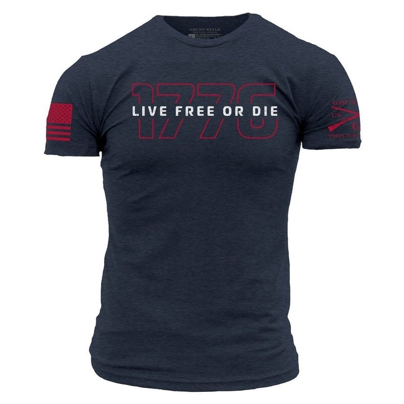 Live Free Or Die ’76 T-Shirt – Midnight Navy Small
