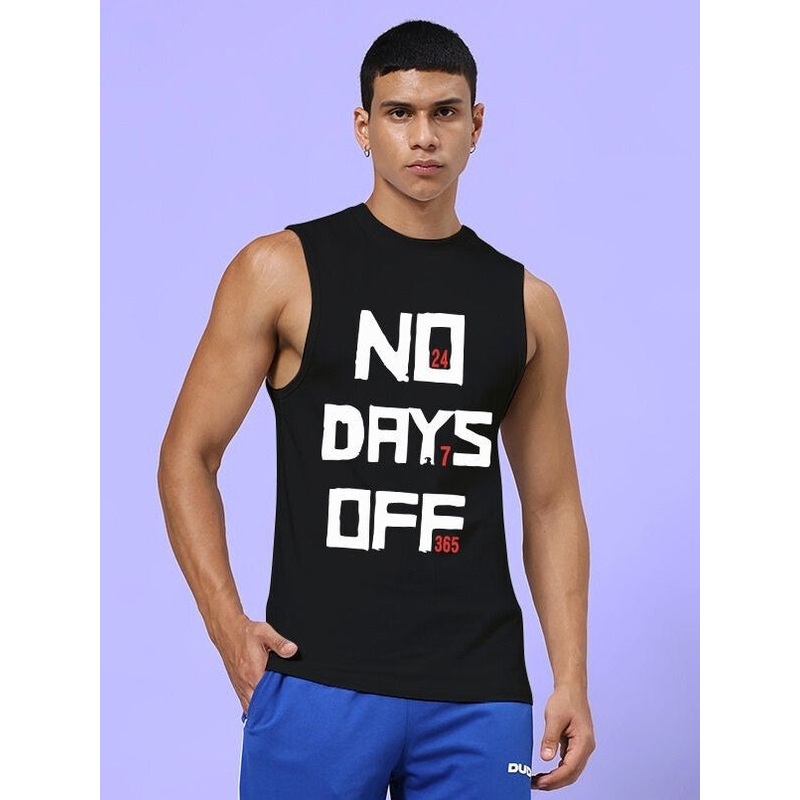 NO DAYS OFF GYM SLEEVELESS T-SHIRT BLACK XS