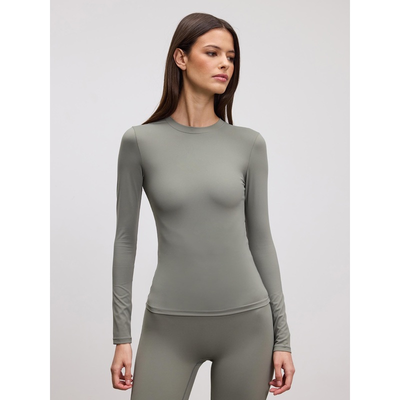 Womens Active Long Sleeve T-Shirt in Sage XXS (4) Sage Active