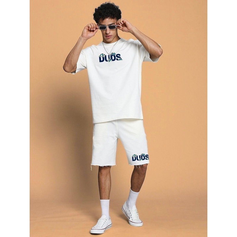 CLOUD PRINTED CO-ORD SET OFF WHITE XS