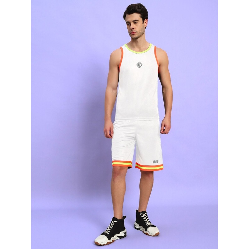 JORDAN GYM REGULAR FIT CO-ORD SET WHITE XS