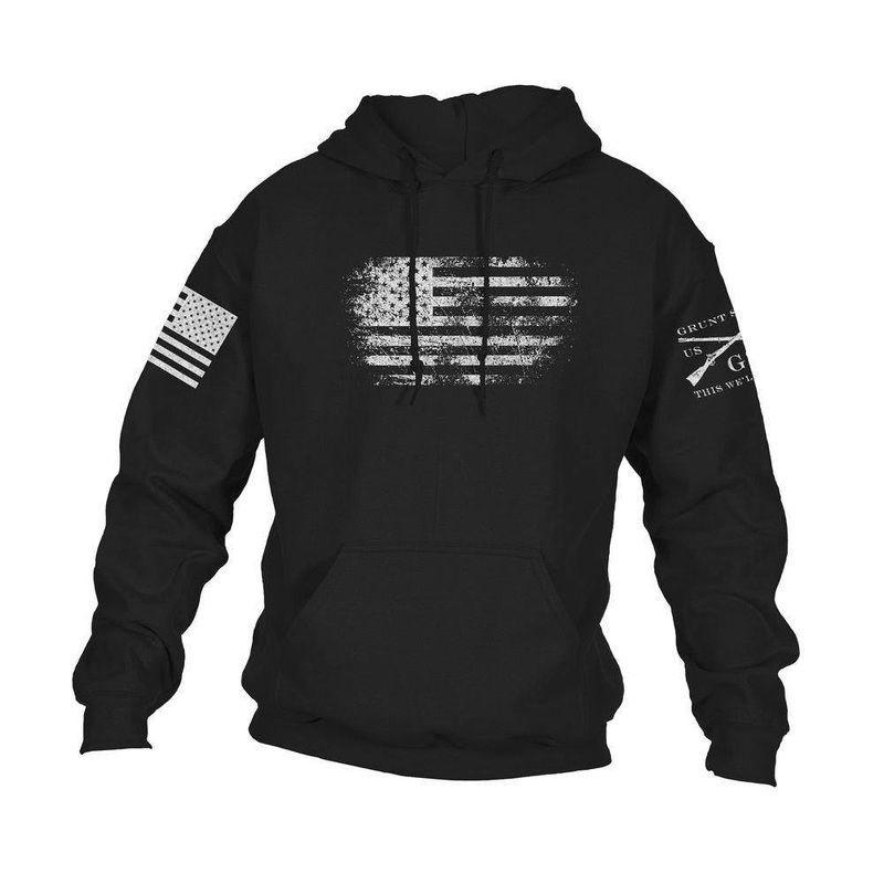 Vintage American Hoodie – Black Small