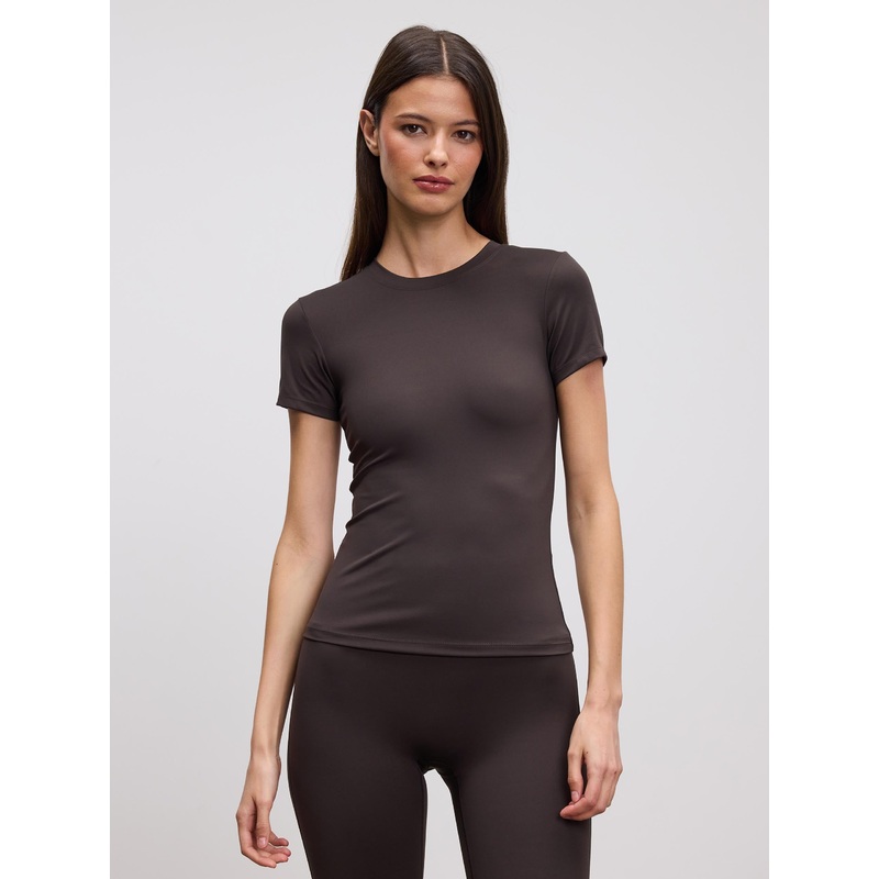 Womens Active T-Shirt in Brown XXS (4) Brown Active