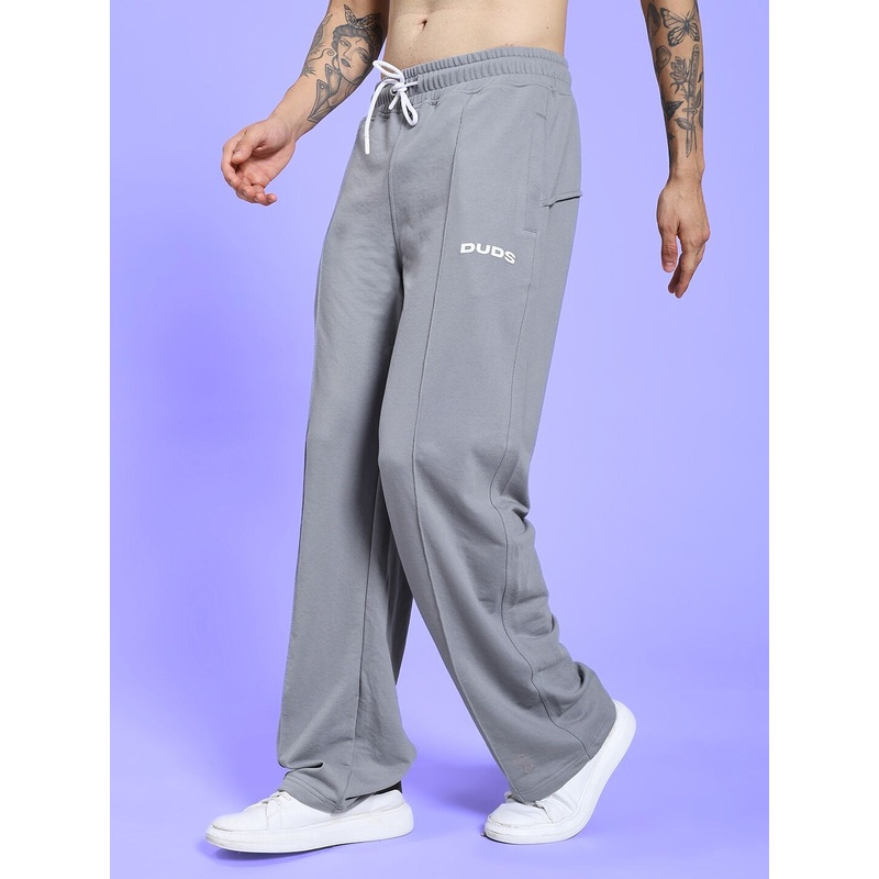 SPIRAL RELAXED-FIT JOGGERS GREY XS