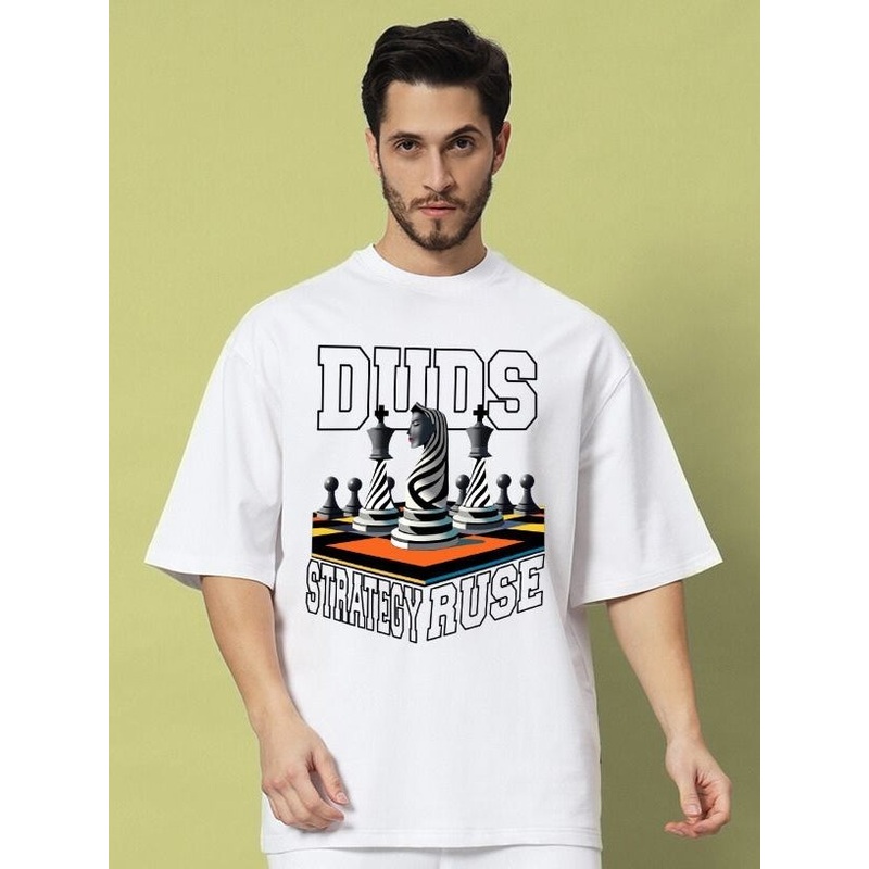 STRATEGY RUSE OVER-SIZED T-SHIRT WHITE XS