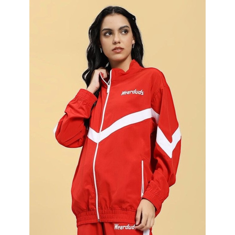 WOMEN ROYAL COMFORT RELAXED FIT JACKET RED XS