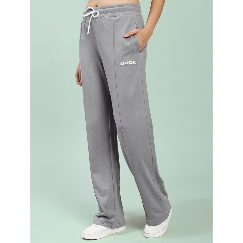 WOMEN SPIRAL RELAXED-FIT JOGGERS GREY XS