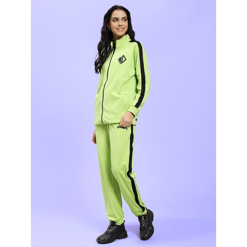 WOMEN HIGH PERFORMANCE CO-ORD SET NEON GREEN XS