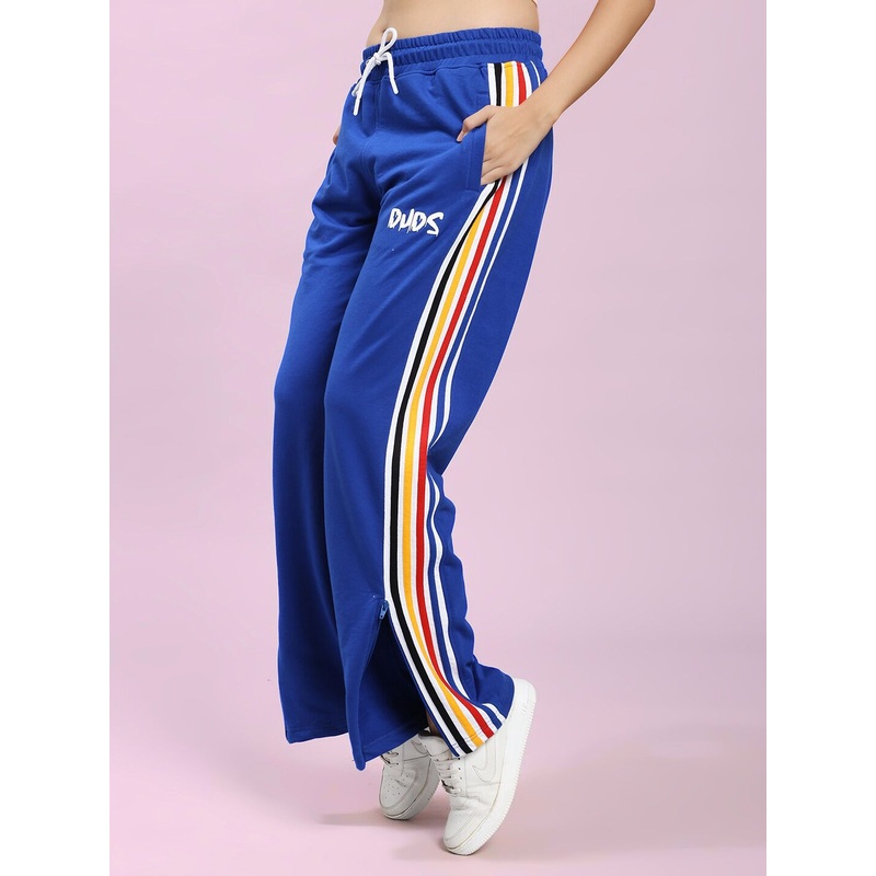 WOMEN MODERN EDGE MULTI-STRIPE JOGGER ROYAL BLUE XS