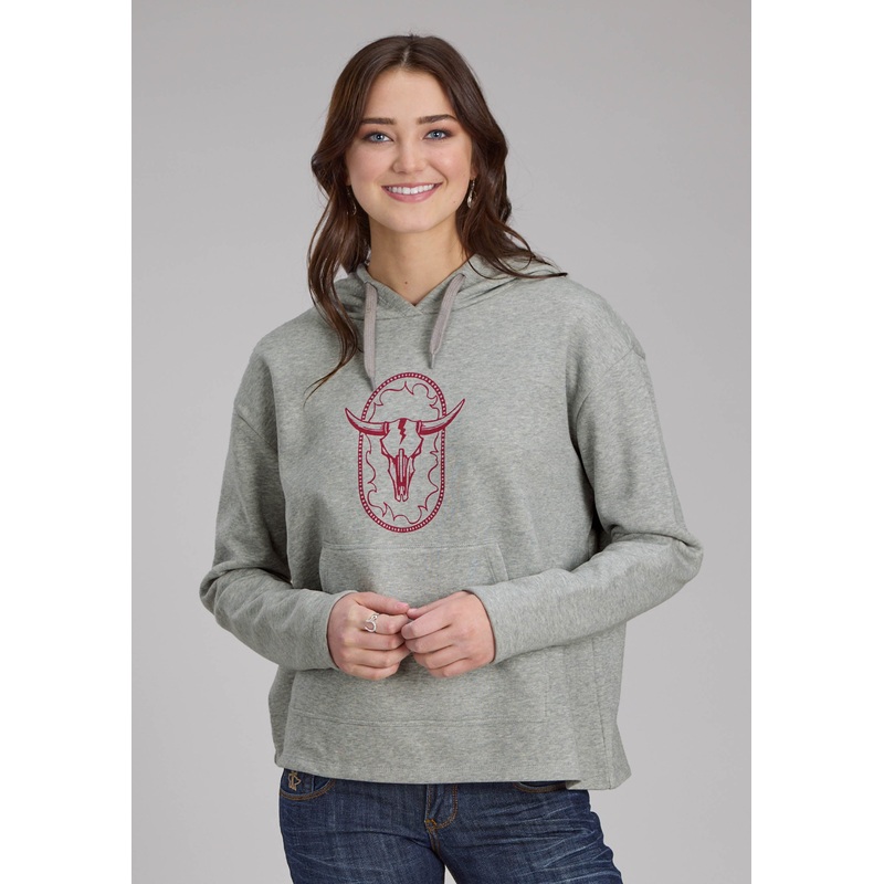 Womens Cotton Fleece Hooded Sweatshirt Pullover Jacket XS