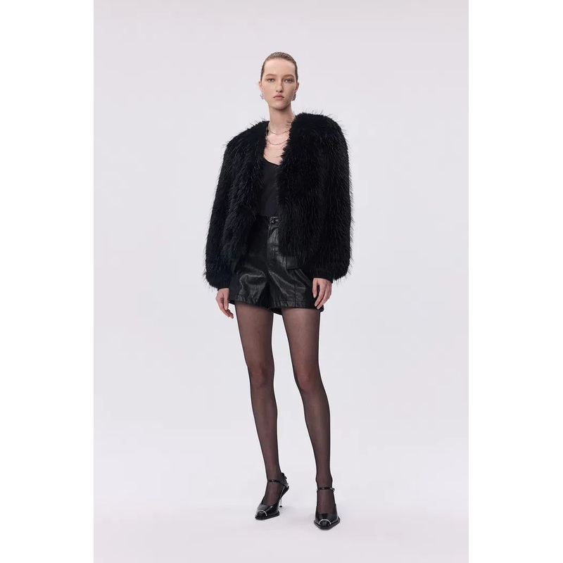 Ariana Jacket in Premium Double Coated Faux Fur XS