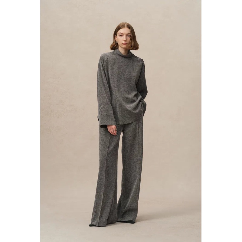 Basso Side Placket Top in TR Blend XS