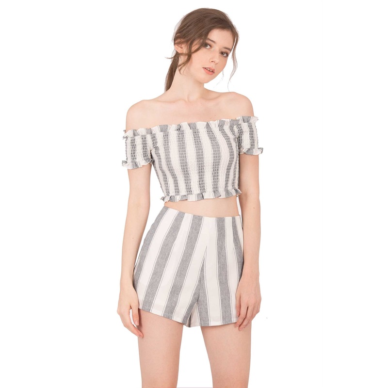 Daxkitol Top (Grey+White) XS Grey