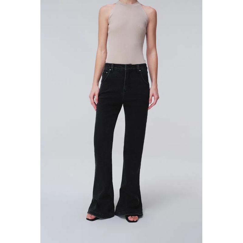 toile Bell Bottom Jeans in Cotton Denim XS