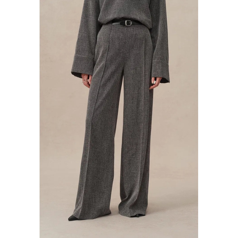Turati Floral Mesh Trousers in Soft Crosshatch TR Blend XS