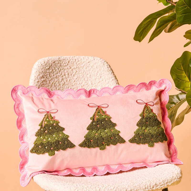 Twinkling Trees Pillow O/S