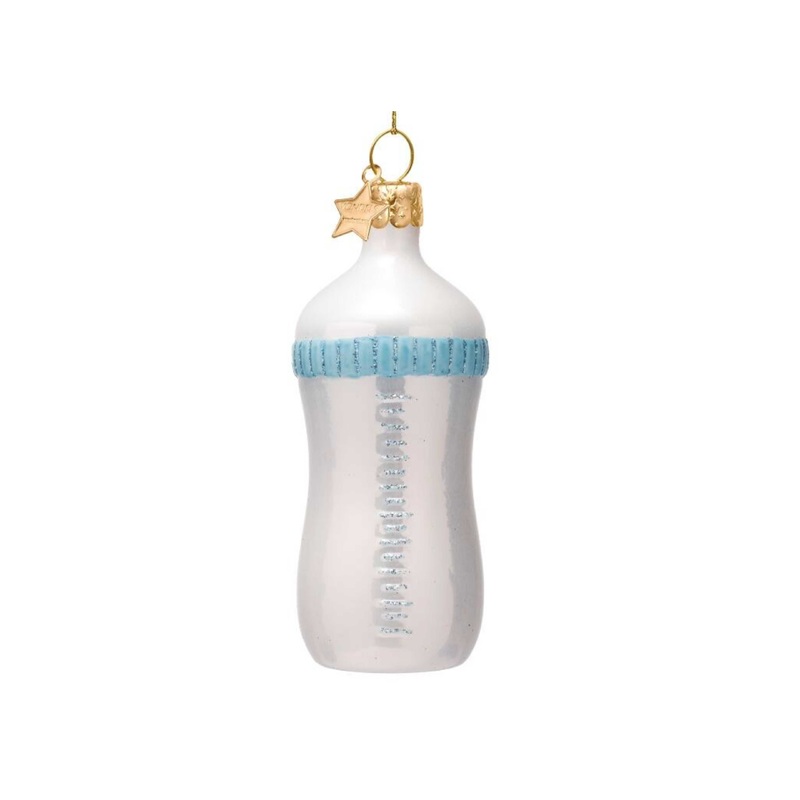 Blue Baby Bottle Ornament O/S