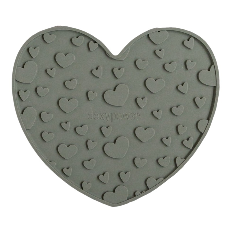 Dexypaws Heart Lick Mat Green One