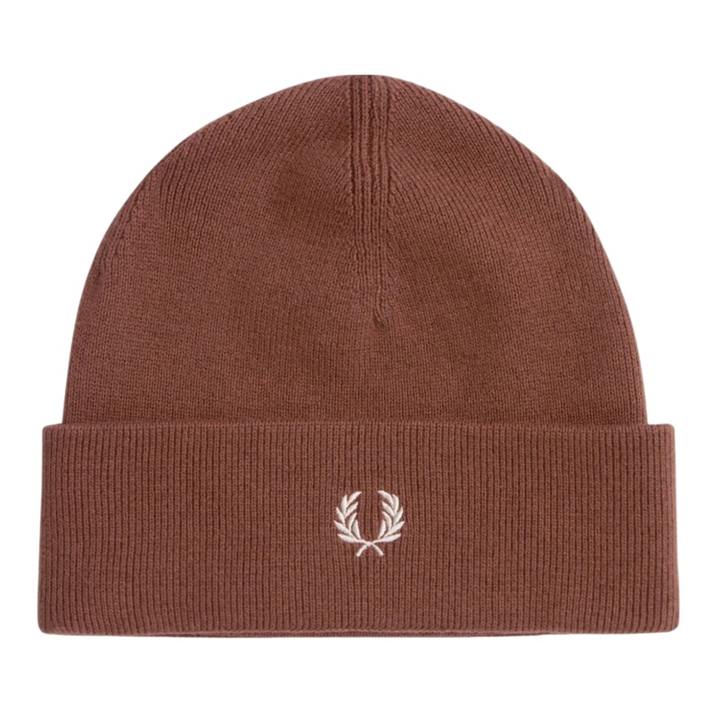 Fred Perry Classic Beanie Whiskey Brown One Size