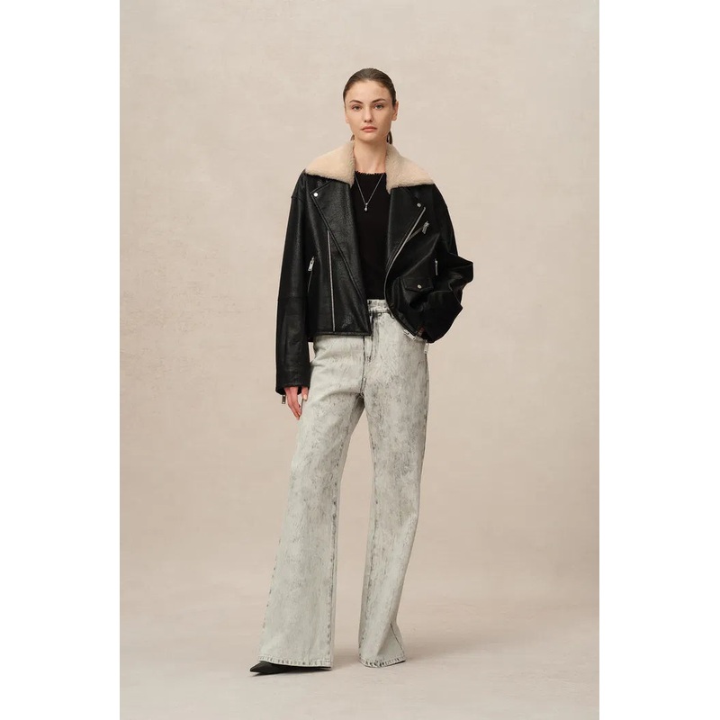 Melford Biker Jacket in Vegan Leather XS