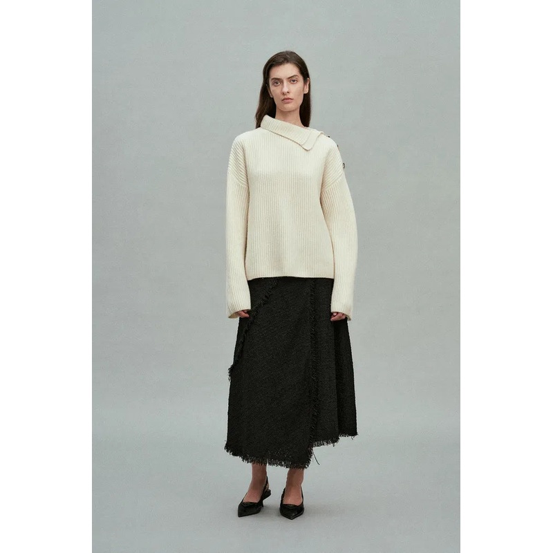 Soleil Classic Sweater in Merino-Cashmere Knit XS