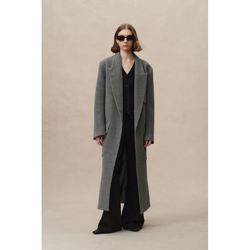 Stanley Lounge Robe Inspired Coat in Wool-Alpaca Melton XS