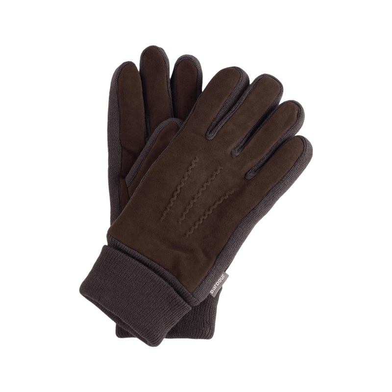 Barbour Magnus Gloves Brown/Olive Medium