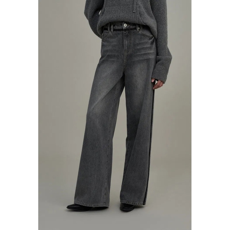 Foxton Faded Washed Jeans in Cotton-Viscose Blend Denim XS