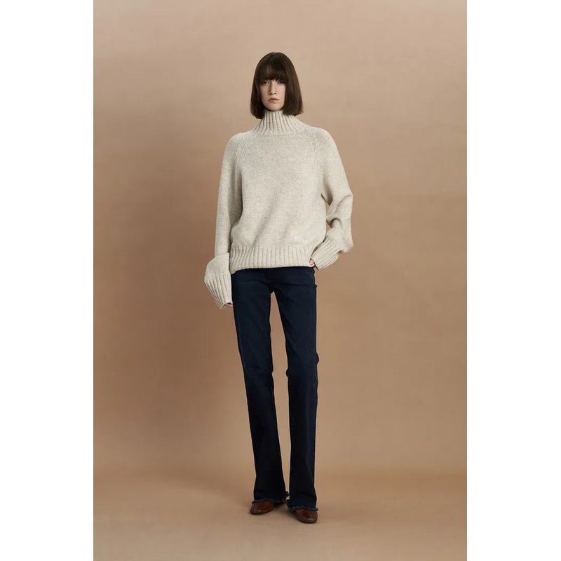 Keth Turtleneck Sweater in Merino-Cashmere Knit XS