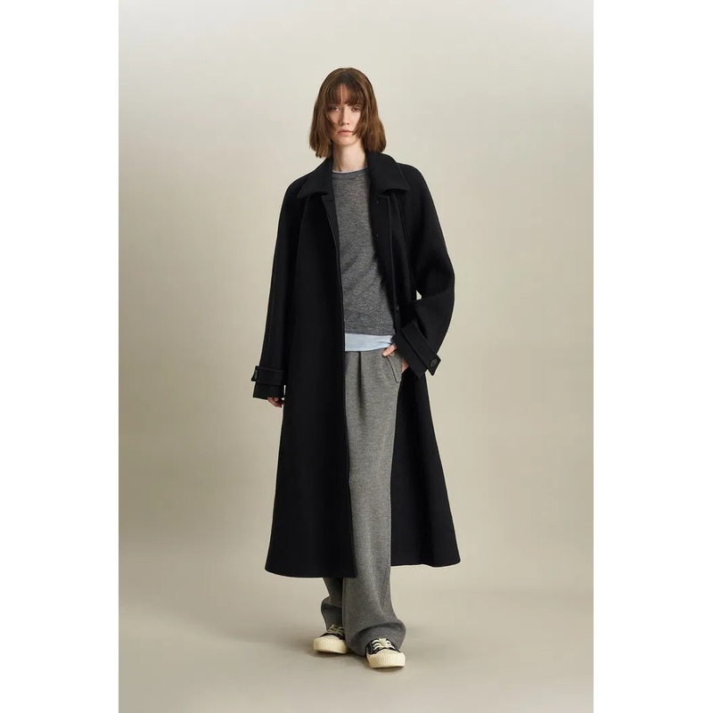 Phylis Long Coat in Wool Boucl XS